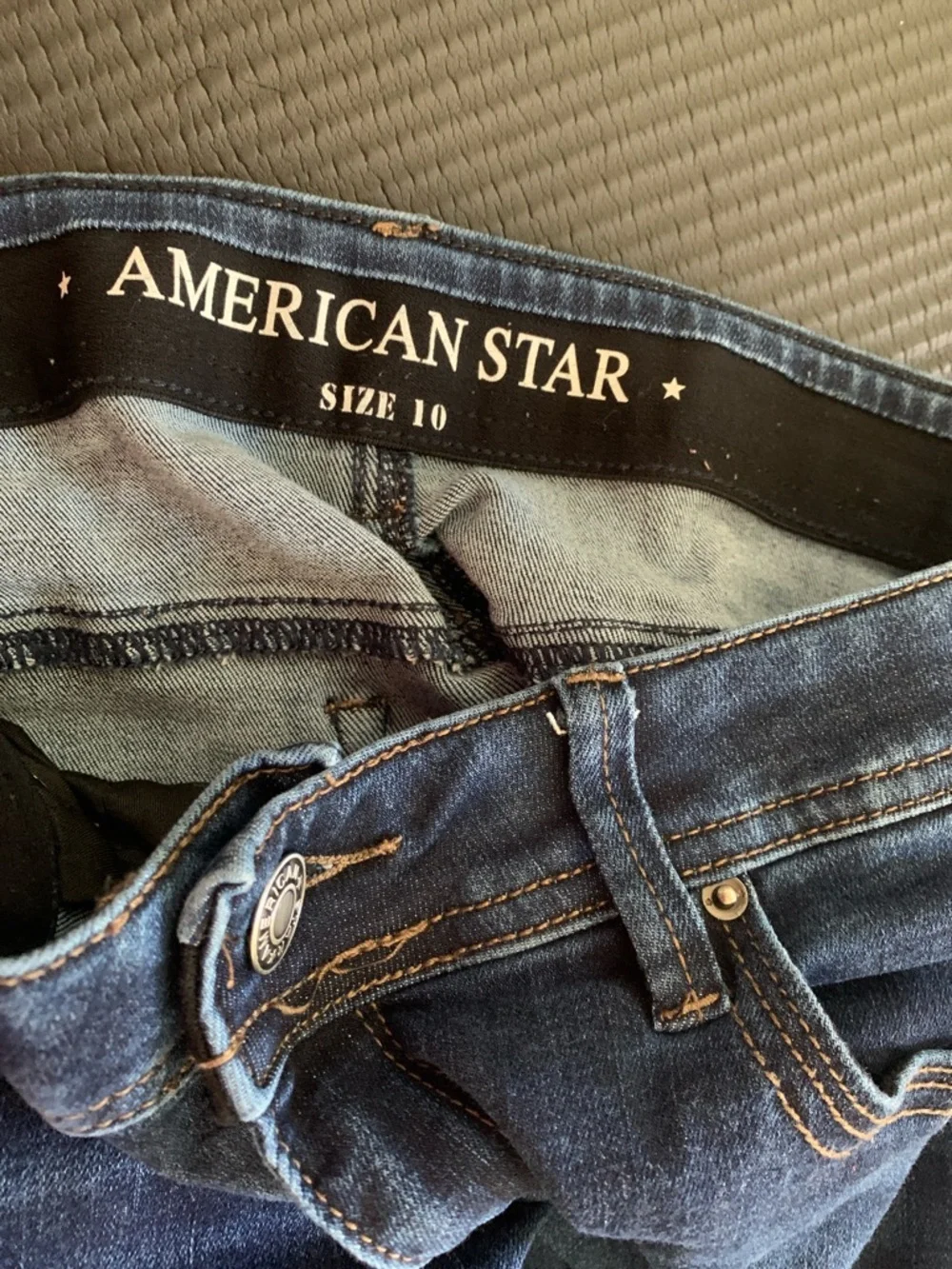 American Apparel Dark Indigo Skinny Jeans - Picture 2 of 2